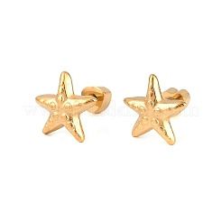 Orecchini a forma di stella in acciaio inossidabile 304&nbsp;EJEW-I320-10G