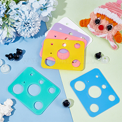 6 Stück 6 Farben Acryl-Schablone für Puppenaugen&nbsp;DIY-PH0023-10