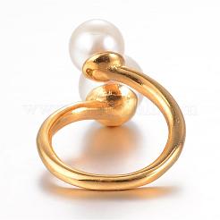 Ionenplattierung (IP) 304 Edelstahl-Fingerringe&nbsp;STAS-G067-09G-17mm