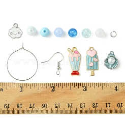 Kits de fabrication de boucles d'oreilles en perles acryliques&nbsp;DIY-FS0006-67B