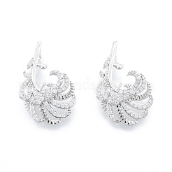 Pendentif en laiton micro pave zircone cubique transparente&nbsp;KK-C006-16P