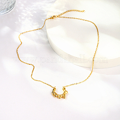 Collar con colgante de sol de acero inoxidable 304 con cadenas tipo cable&nbsp;LV0006-1