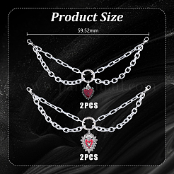 4 stücke 2 stile legierung schuhe charme&nbsp;HJEW-DR00295