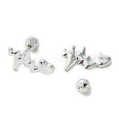 Clous d'oreilles en acier inoxydable 304 anti-ternissement&nbsp;EJEW-Q801-04P