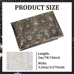 Polyester-Netzstoff mit Halloween-Motiv&nbsp;DIY-WH0661-37A