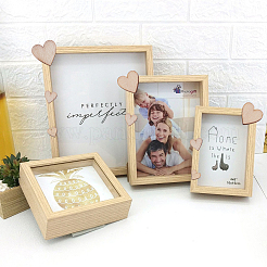 Décorations de pièces de bois non finies&nbsp;WOOD-CJ0001-49