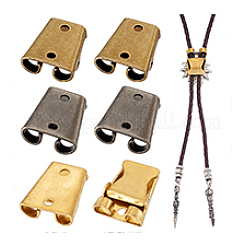 6 Stück Bolo-Tie-Schiebeverschlüsse aus Zinklegierung in 3 Farben&nbsp;FIND-PH0023-92A