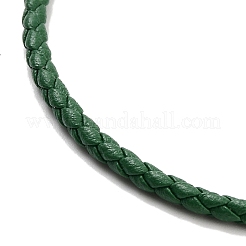 Fabrication de bracelets ronds tressés en simili cuir&nbsp;BJEW-H610-01P-16