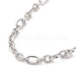 Anlaufgeschütztes Figaro-Kettenarmband aus 304er Edelstahl für Männer und Frauen&nbsp;BJEW-E031-14P-01