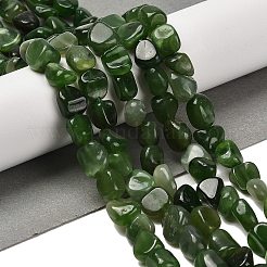 Gefärbt natürlichen weißen Jade Perlen Stränge&nbsp;G-P497-01E-49