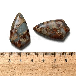 Anhänger aus gefärbtem natürlichem Kaiserjaspis&nbsp;G-H355-02B