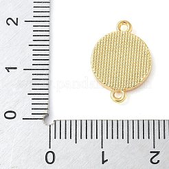 Breloques connecteurs en laiton pavé de coquillages blancs naturels&nbsp;KK-S522-03C-G