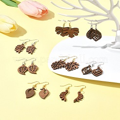 DIY-Set zur Herstellung von baumelnden Ohrringen mit Blättern&nbsp;DIY-FS0008-63A