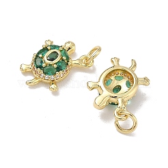 Colgante micropavé cubic zirconia de latón&nbsp;KK-K420-03C-G