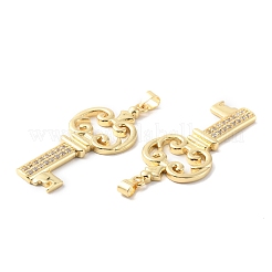 Estante de placas micro latón allanan colgantes de circonio cúbico&nbsp;KK-F852-08G