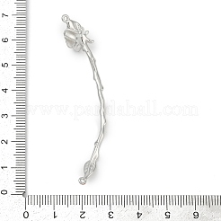 Messing-Anhänger mit gebogenen Blumenstäben&nbsp;KK-P302-07P