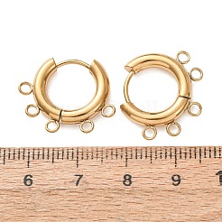 Boucles d'oreilles créoles en acier inoxydable 304&nbsp;STAS-D183-02E-G