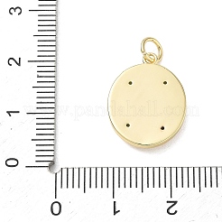 Colgante micropavé cubic zirconia de latón&nbsp;CU-CBAFF5B-03G-04