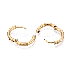 Orecchini a cerchio in acciaio inossidabile 304&nbsp;STAS-Q113-13G-02