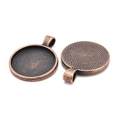 Pendente basi di cabochon in lega stile tibetano &nbsp;TIBE-R295-055R-FF
