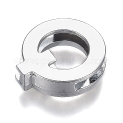 Charms lettera di scorrimento in lega&nbsp;RB-F034-01Q-P-RS