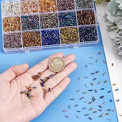 Cuentas de vidrio tipo corneta de 150 g y 15 estilos&nbsp;SEED-PH0002-20