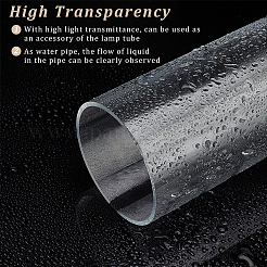Tube rond rigide en acrylique transparent&nbsp;AJEW-WH0324-76D