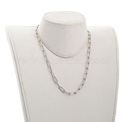 Collane a catena con graffetta di ferro&nbsp;NJEW-JN03051-03