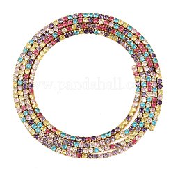 925 catena in argento sterling con zirconi cubici colorati&nbsp;STER-C016-02B-G01