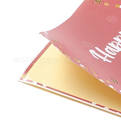 Adesivi di carta a tema buon compleanno rettangolo&nbsp;DIY-B041-23B