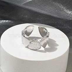 Offene Manschettenringe aus 304 Edelstahl mit dreieckigen Formen für Unisex&nbsp;RJEW-Q003-02P