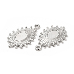 Montures de cabochons pour pendentifs en acier inoxydable 304 anti-ternissement&nbsp;STAS-H214-18P