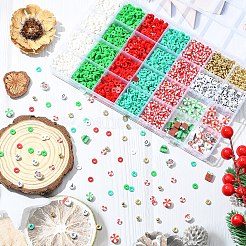 Kits de perles de Noël faites à la main en argile polymère&nbsp;DIY-YW0017-62