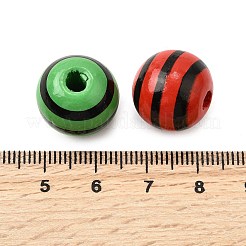 Bedruckte Schima Holzperlen&nbsp;WOOD-L022-03B-01