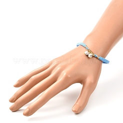 Verstellbare geflochtene Armbänder aus natürlichen Edelsteinen&nbsp;BJEW-JB07026