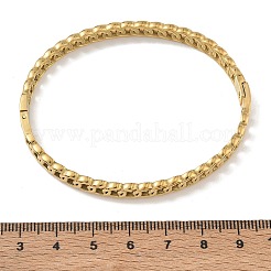 Bracciali rigidi a cerniera con catena ad anelli in acciaio inossidabile 304&nbsp;SA-CBAB92B-09G