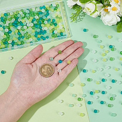 Ensemble de perles de verre transparentes de 5 couleur&nbsp;FGLA-PH0001-11A-02
