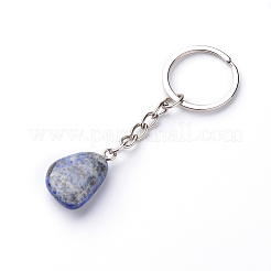 Natürlicher Lapislazuli keychain&nbsp;LS-G-Q484-D06