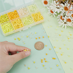 1360 Stück 8 Stile Glasperlen-Sets&nbsp;SEED-PH0002-36