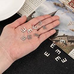 Anlaufgeschützte Buchstabenanhänger aus Edelstahl 304&nbsp;LS-X-STAS-O072-E