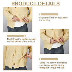 10 pinza para camisa con forma de flor de PVC&nbsp;FIND-WH0173-477