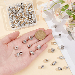 80 Stück 8 Stile tibetischen Stil europäischen Perlen&nbsp;DIY-NB0012-43E