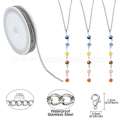 DIY-Set zur Herstellung von Halsketten und Ohrringen aus natürlichen und synthetischen gemischten Edelsteinen&nbsp;DIY-YW0008-59