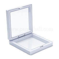 Boîte d'affichage de bijoux de suspension de film mince de pe transparent carré&nbsp;CON-D009-01A-05