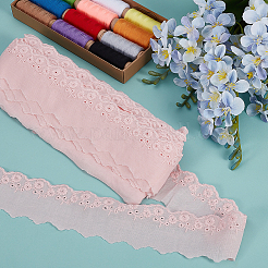 Nastri in pizzo con fiori ricamati in cotone da 16 metro&nbsp;OCOR-ME0001-21A