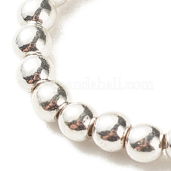 Anello di perline di ematite sintetica amagnetica per elettroplaccatura&nbsp;RJEW-JR00473-04