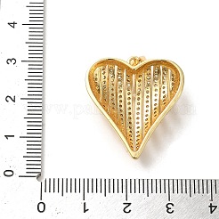 Messing micro pave klare zirkonia anhänger&nbsp;KK-M281-02G