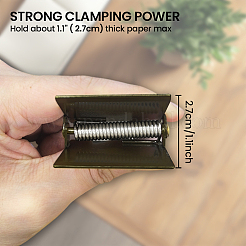 Messingclips mit schwarzer Rückseite&nbsp;AJEW-WH0689-020