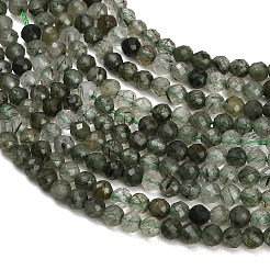 Natürlichen grünen Rutilquarz Perlen Stränge&nbsp;GG-CBA9722-A05-3mm