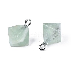 Pendentifs en aventurine vert naturel&nbsp;G-N326-102